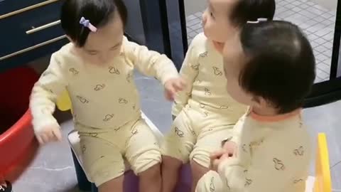 The bedtime process of triplets