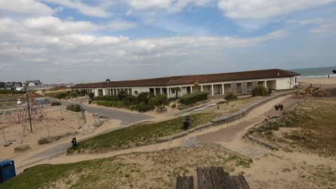 Panoramic view of Bournemouth beach