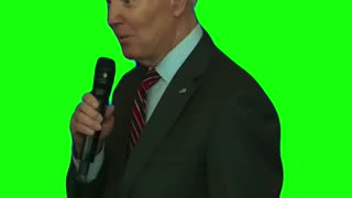 “I Came Down Because I Heard There Was Chocolate Chip Ice Cream” Joe Biden | Green Screen