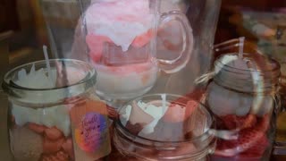 Handpoured Strawberries & Cream candles