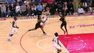 Jalen Green Posters Another One-Hand Slam! (Jazz vs. Rockets)