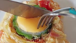 Cooking bitter melon with egg #shorts #foryou #like #share #food #cooking