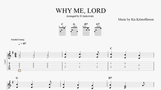 How to play Why Me Lord on guitar