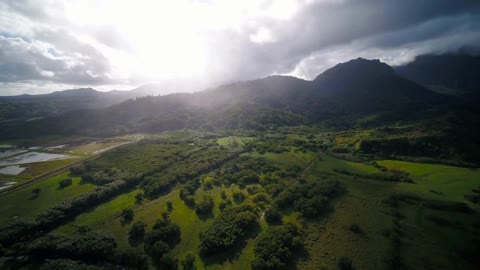 Aerial ~ Hawaii ~ Drone ~ Footage ~ with ~ Relaxing