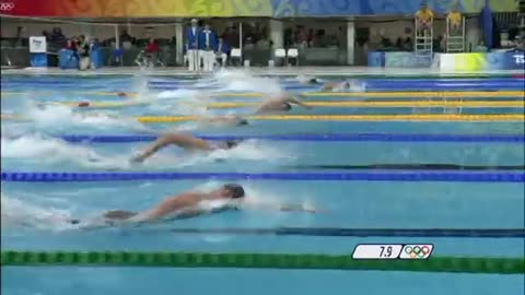 Olympics swimming video