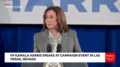 'I'm Told That Former President Donald Trump Is Also In Vegas...': VP Harris Slams Ex-President