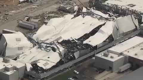 NEW - Tornado heavily damaged a large Pfizer pharmaceutical plant in North Carolina on Wednesday.