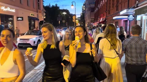 🔥 HOT Nightlife Moscow: Beautiful Girls, Cars, Vibes Friday Night in Russia August 2023 4K HDR
