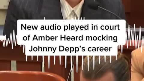 New audio played in court of Amber Heard mockingMJohnny Depp's career