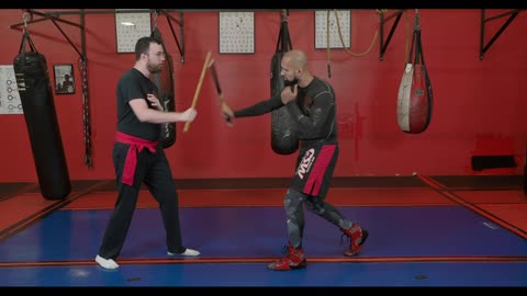 Kali / Filipino Martial Arts - Marrying Stick Drill and Footwork Drill