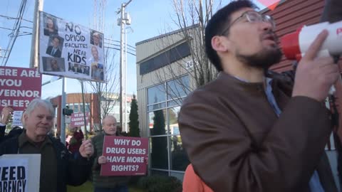 Methadone Clinic protest Highlights (plus extra interviews but missing main speeches)- #safelynnwood