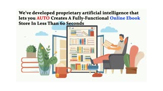 Online Ebook Store In Minutes - Brand New A.I. Powered App AUTO Creates A Fully-Functional