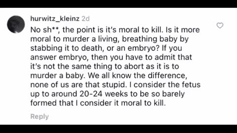 No, it is not “more moral” to kill a human fetus than it is to kill a human baby