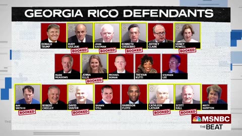 See Trump RICO defendants’ jail bookings & mugshot on live Tv