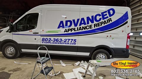 The Vinyl Answer | Installing Advanced Appliance Van Graphics