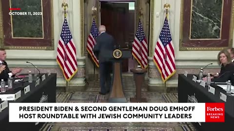 President Biden & Doug Emhoff Host Roundtable With Jewish Community Leaders After Attack On Israel
