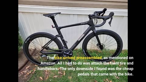 See Comments: SAVADECK Carbon Gravel Road Bike, Hydraulic Disc Brake Gravel Bike 700cX40c Trail...