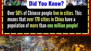 Did you know - China has 170 Cities with over 1 MILLION+ people!?