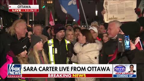 Canadian protesters tell Hannity how they feel about 'gutless, spineless, cowardly'