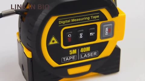 1pc Laser Tape Measure 3 In 1 Digital Tape Measure High Precision Laser Rangefinder Steel Tape