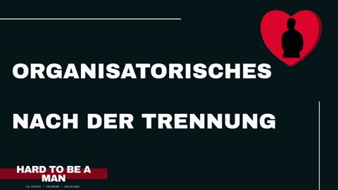 Wann sollte Organisatorisches nach der Trennung geregelt werden? (Ex-zurück)