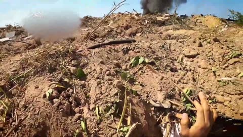 The targeting of a Merkavah tank and a Zionist troop carrier with “Al-Yassin 105” shells