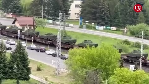 CV-90 armored combat vehicles sent by Sweden to Ukraine have left Slovakia for Ukraine