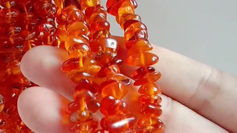 Free-shape Amber orange gemstone Gemstone Stones for Jewelry Making and Bead Weaving