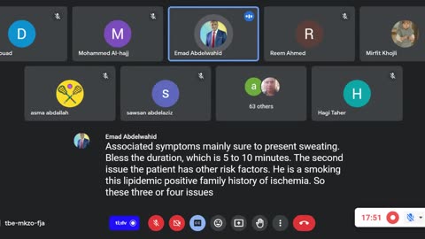 ST5.36 year old man with chest pain