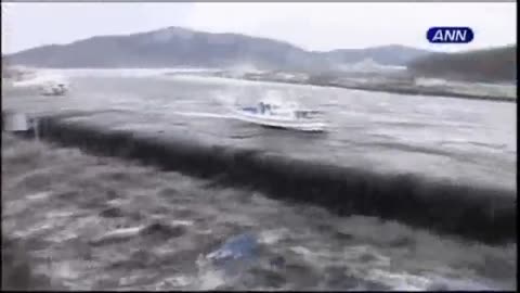 Dramatic footage of tsunami that hit Japan