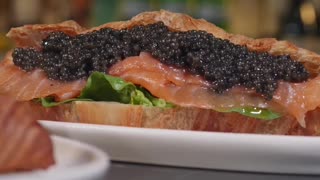 The Most Expensive Sandwich Ever! Luxury Croissant with Caviar, Salmon, and More!