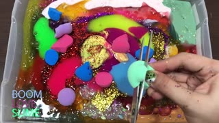 Mixing Store Bought Slime Into Clear Slime | Most Satisfying Slime Video #1| Boom Slime