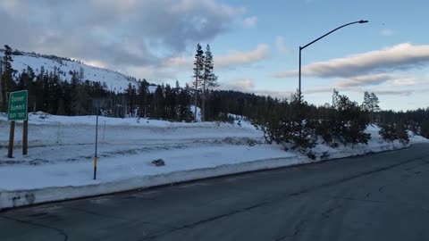 Going Down Donner Pass - Sierra Nevada Mountains, Lake Tahoe, Donner Summit - Time Lapse