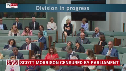 Censure motion against Scott Morrison passes