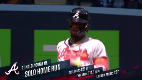 Ronald Acuña Jr. DESTROYS a leadoff homer for the Braves-