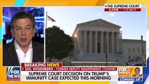 Supreme Court decision on TRUMP'S IMMUNITY CASE expected this morning