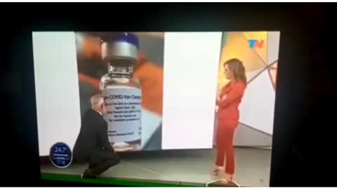 Programa de TV informa caidos por vacuna covid no para uso humano Argentina 19-COV