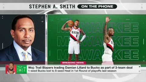 Stephen A Smith on Dame Lillard joining Giannis and the Bucks