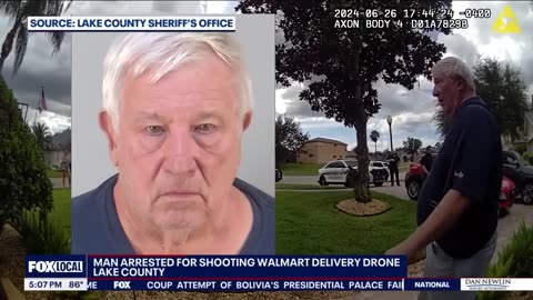 YEAH...Florida man arrested after shooting, destroying Walmart delivery drone, deputies say