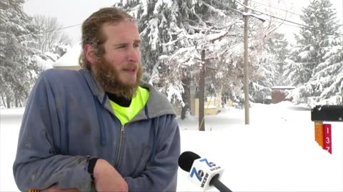 Lake effect snow hammers western New York