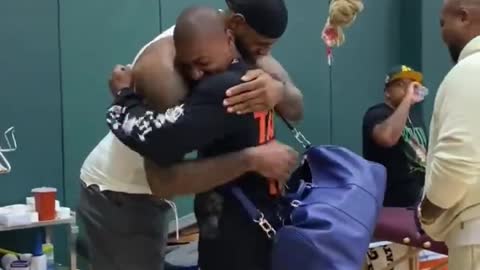 LeBron James and Isaiah Thomas Reunited at The CrawsOver League