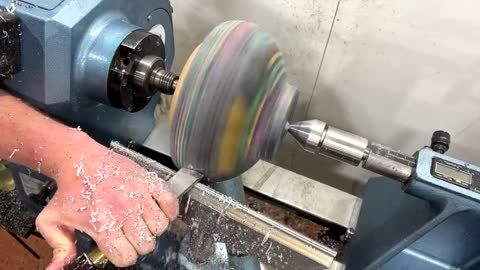 Woodturning - Woodless Woodturning // A Brilliant Idea For Paper & Resin !!3