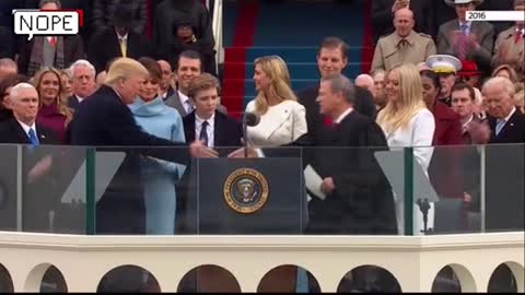 Trump* Finally* Arrives at Inauguration Ceremony!