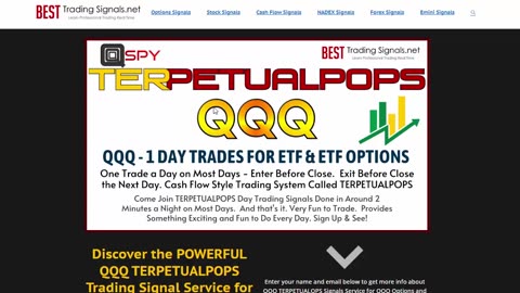 Introducing TERPETUALPOPS QQQ Day Trading Signals Options Day Trading Signals Service