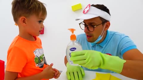 Chris and Mom show how important it is to Wash your Hands