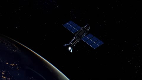 Satellite Communication Space free stock video.