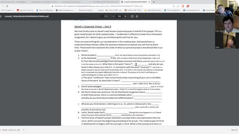 Daniel 9 Corporate Prayer of Daniel, Dan 9:3-21