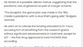 HIV/AIDS Was Totally Fauci's Fault - The Reaction To Aaron Rodgers Proves It