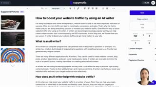 WRITE BETTER, FASTER Generate Content, Copy & Images with AI