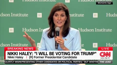 Nikki Haley is now voting for Trump. Interesting...